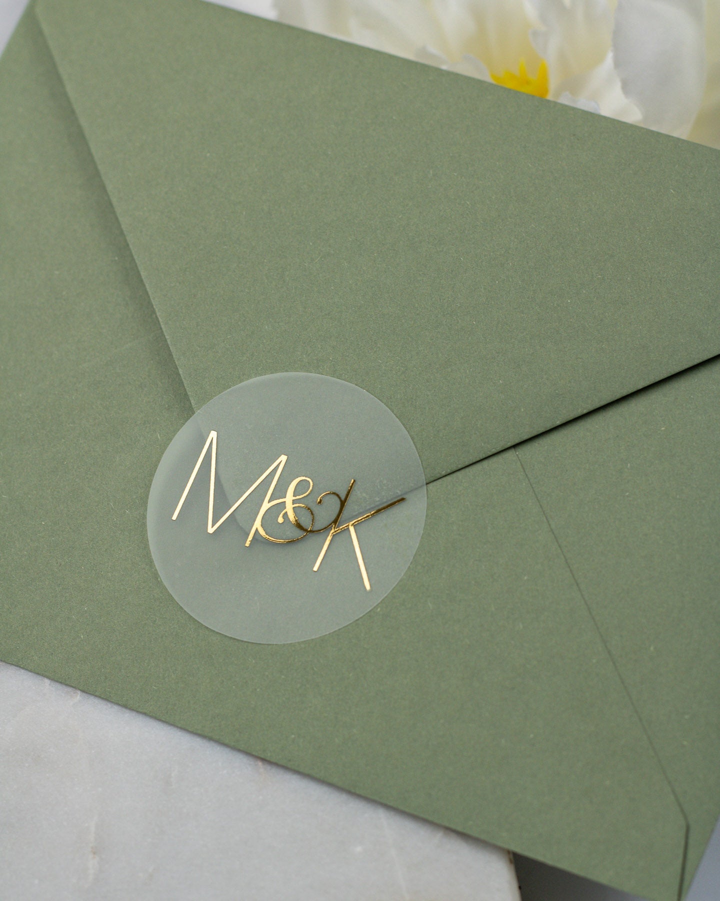 Glitter - Sticker (lot de 15) - Stickers étiquettes - 4 cm - Lot de 15 - Luxe Carterie Studio