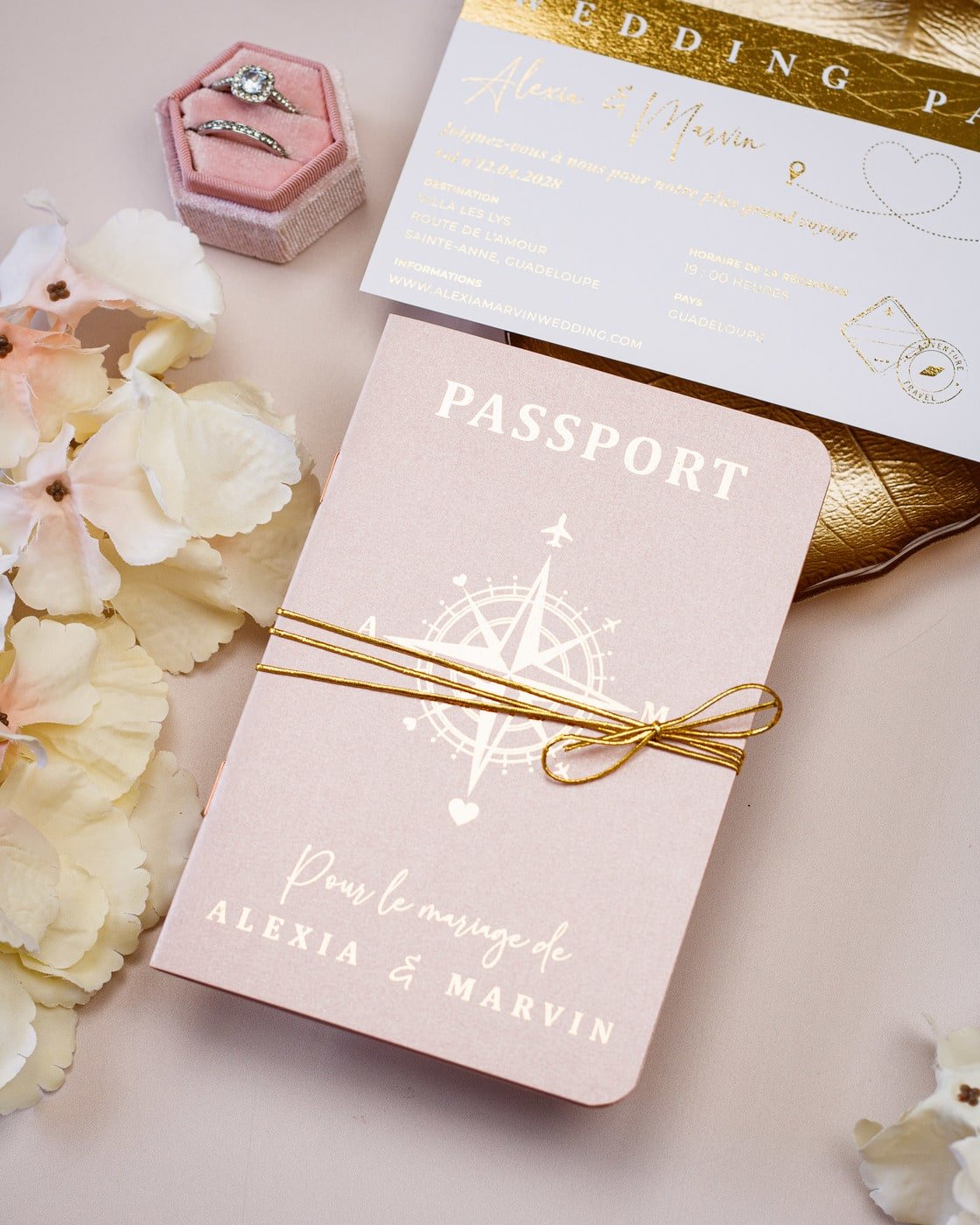 Hila - Passeport - Echantillon - Faire - part - Luxe Carterie Studio