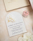 "Honey" - Faire-part de mariage moderne, chic et élégant avec dorure or – Wedding stationery - Création Luxe Carterie Studio