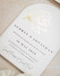 "Honey" - Faire-part de mariage moderne, chic et élégant avec dorure or – Wedding stationery - Création Luxe Carterie Studio
