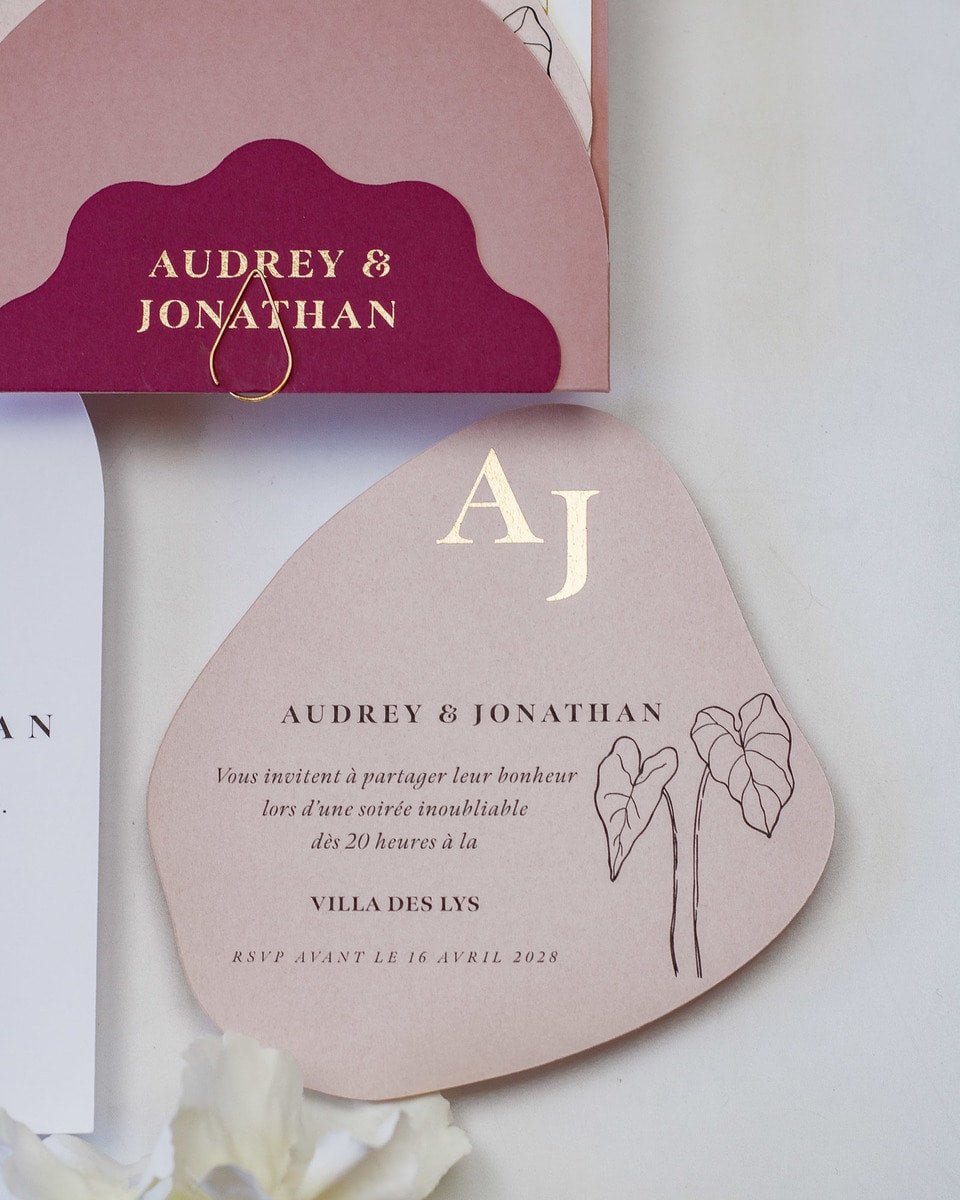 Honey - Echantillon - Faire - part - Luxe Carterie Studio