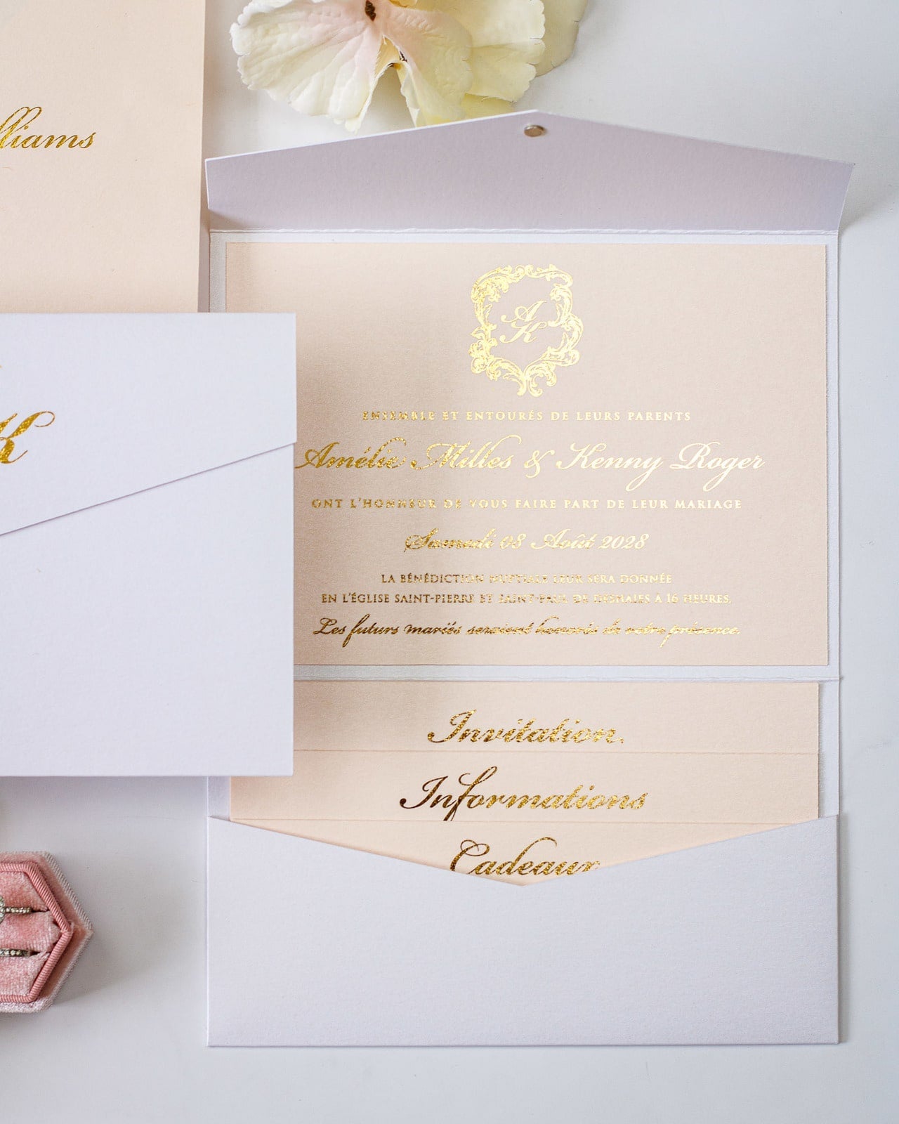 Hope - Echantillon - Faire - part - Luxe Carterie Studio