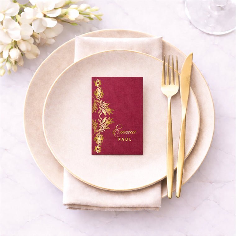 Hortensia - Marque - place - Marque - place - Luxe Carterie Studio