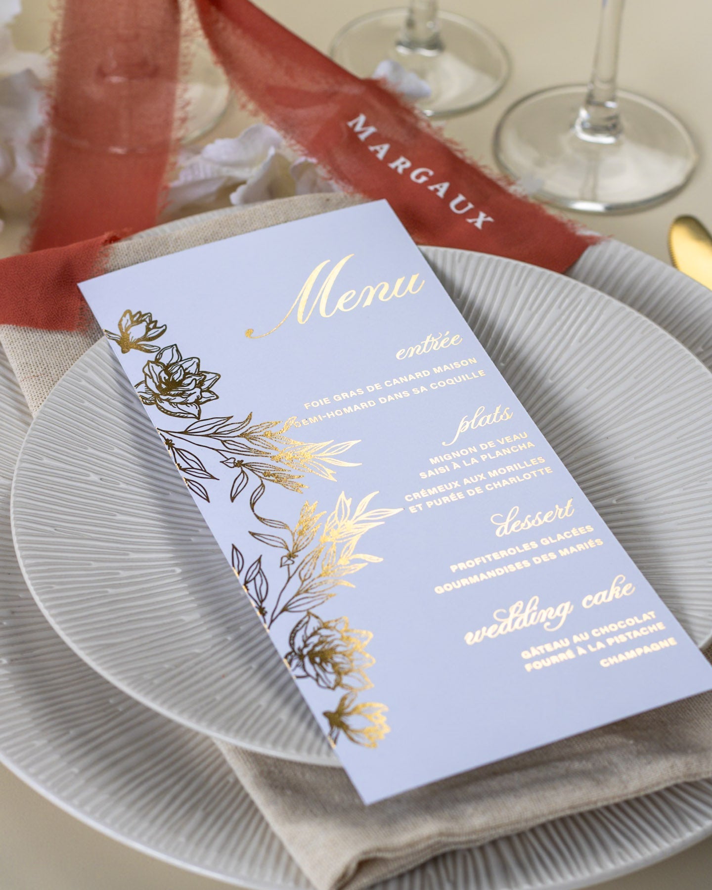 Hortensia - Menu - Menu - Luxe Carterie Studio