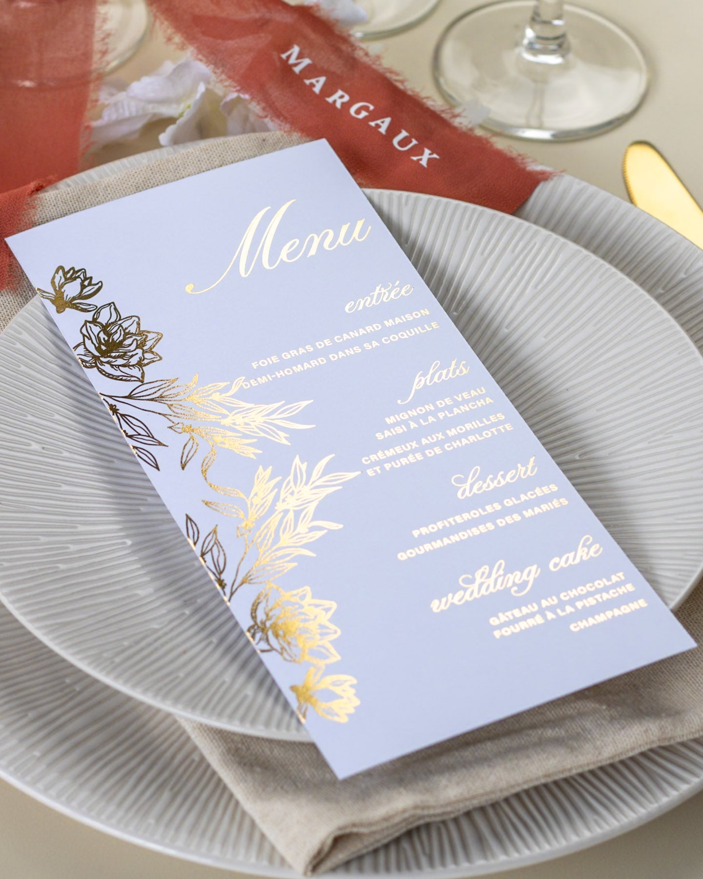 Hortensia - Menu - Menu - Luxe Carterie Studio