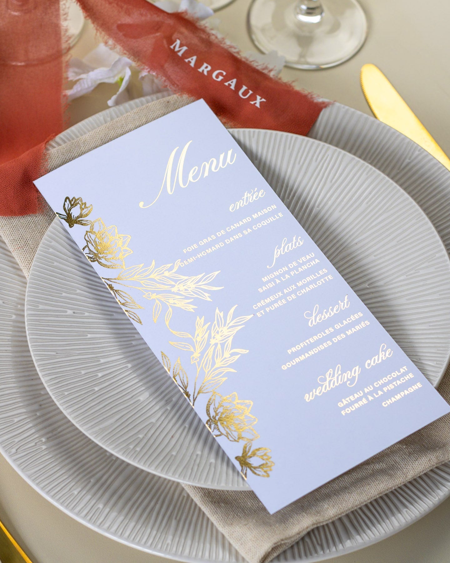 Hortensia - Menu - Menu - Luxe Carterie Studio