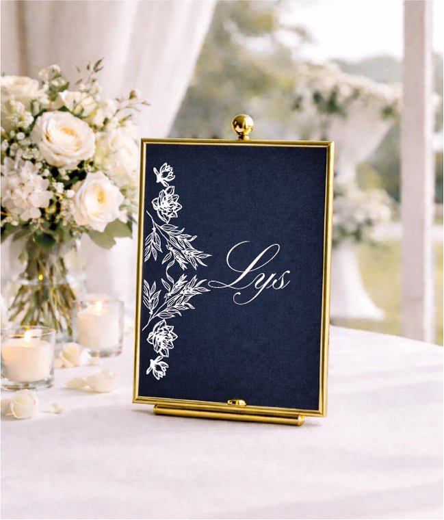 Hortensia - Nom de table - Nom de table - Luxe Carterie Studio
