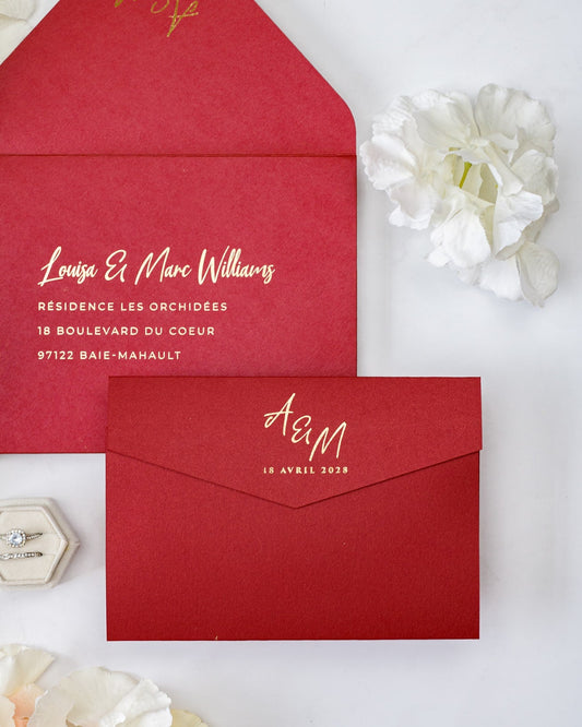 India - Echantillon - Faire - part - Luxe Carterie Studio