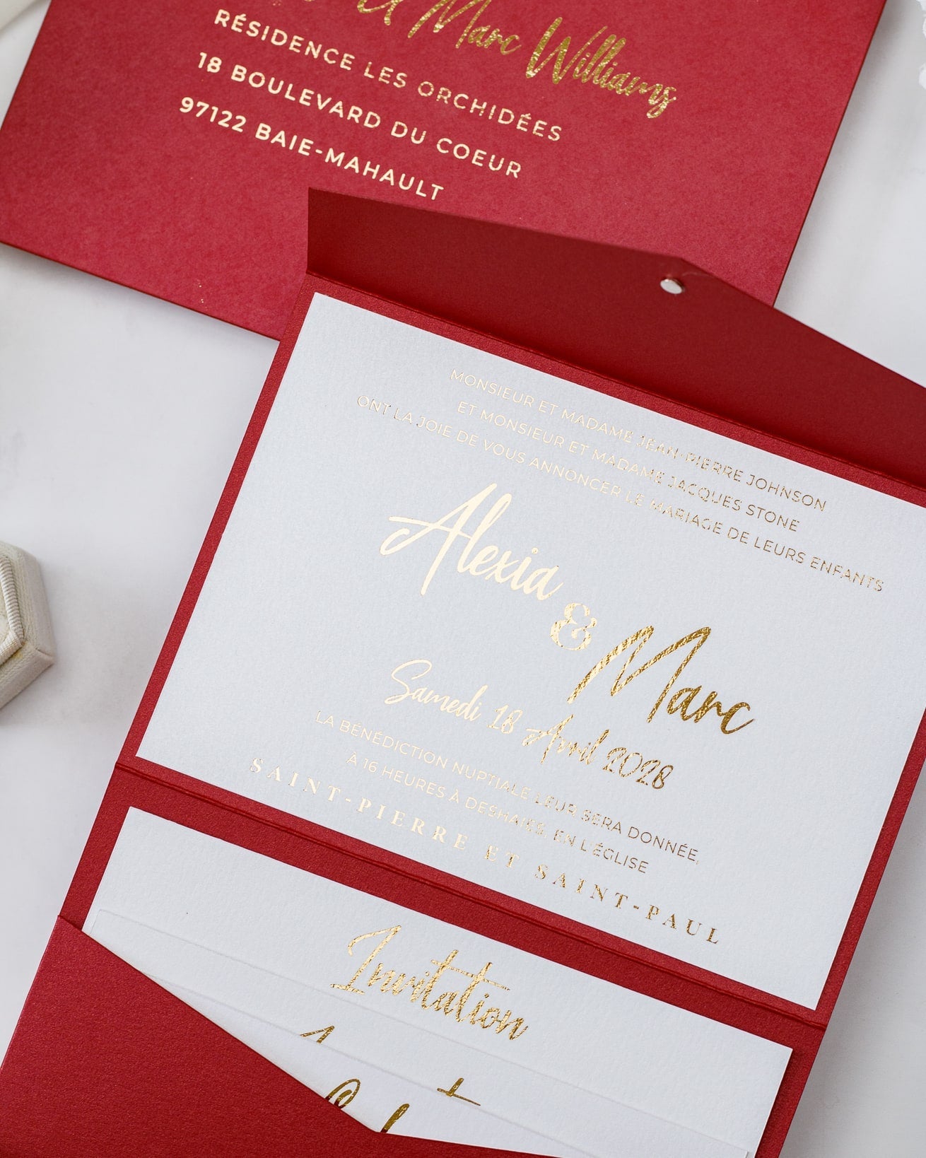 India - Echantillon - Faire - part - Luxe Carterie Studio
