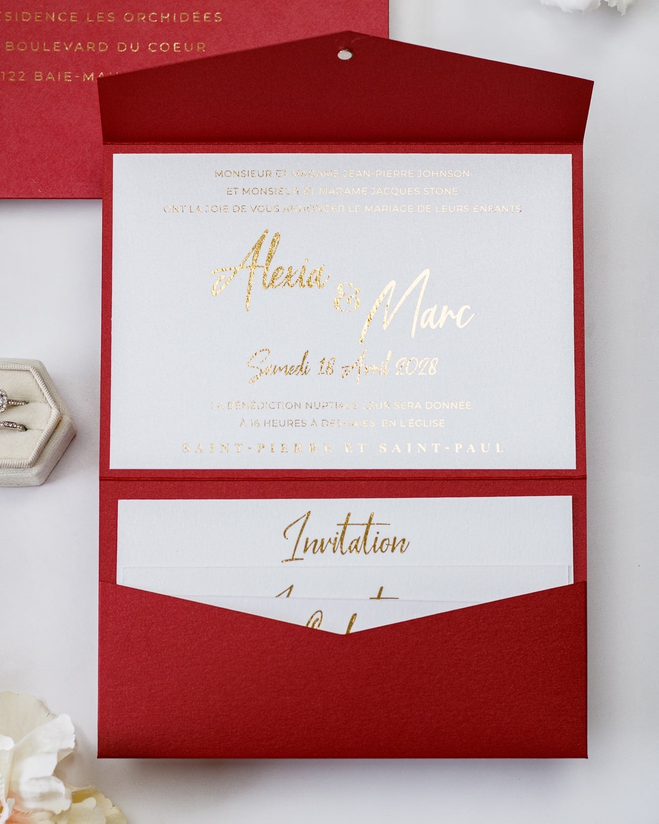 India - Echantillon - Faire - part - Luxe Carterie Studio