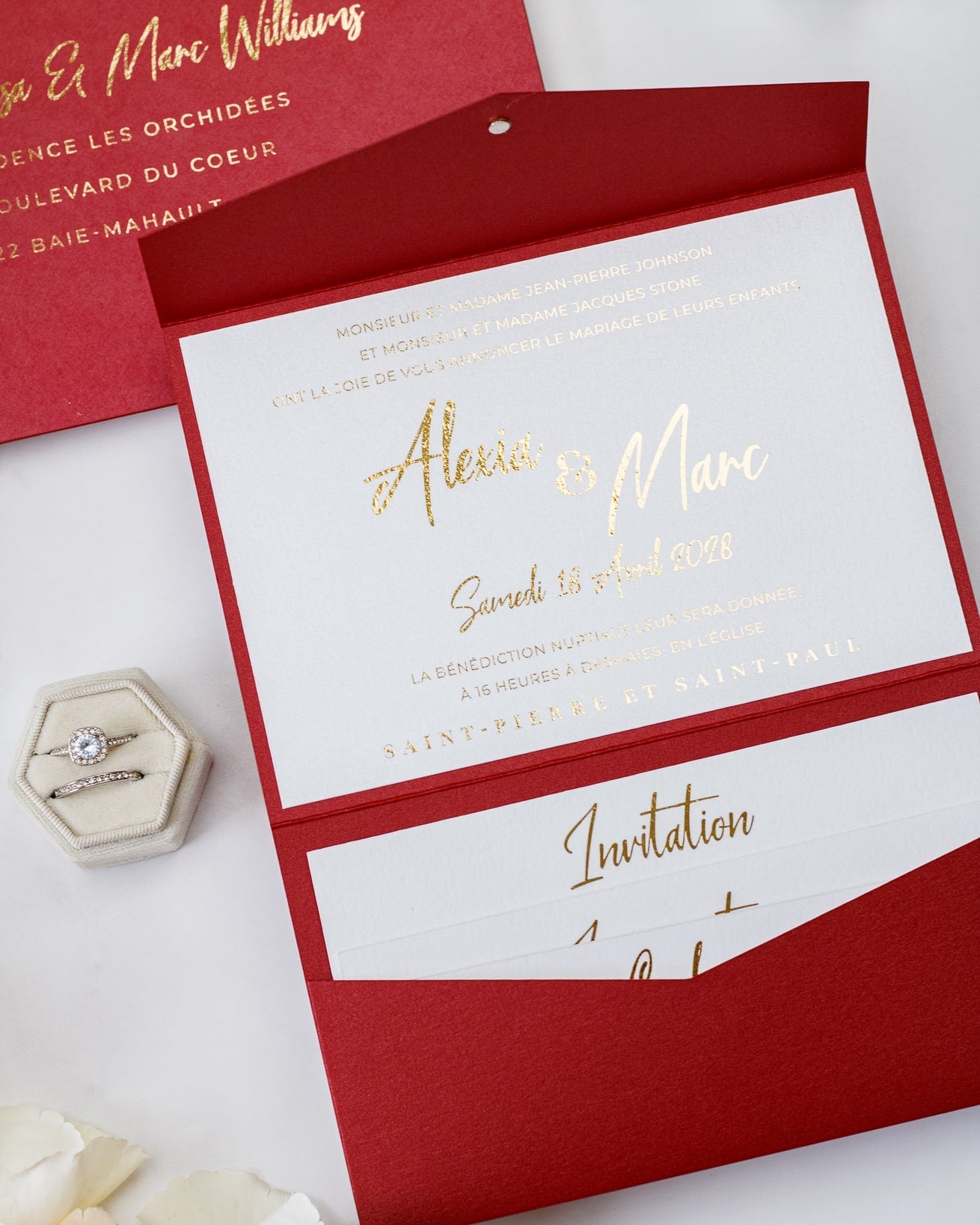 India - Echantillon - Faire - part - Luxe Carterie Studio