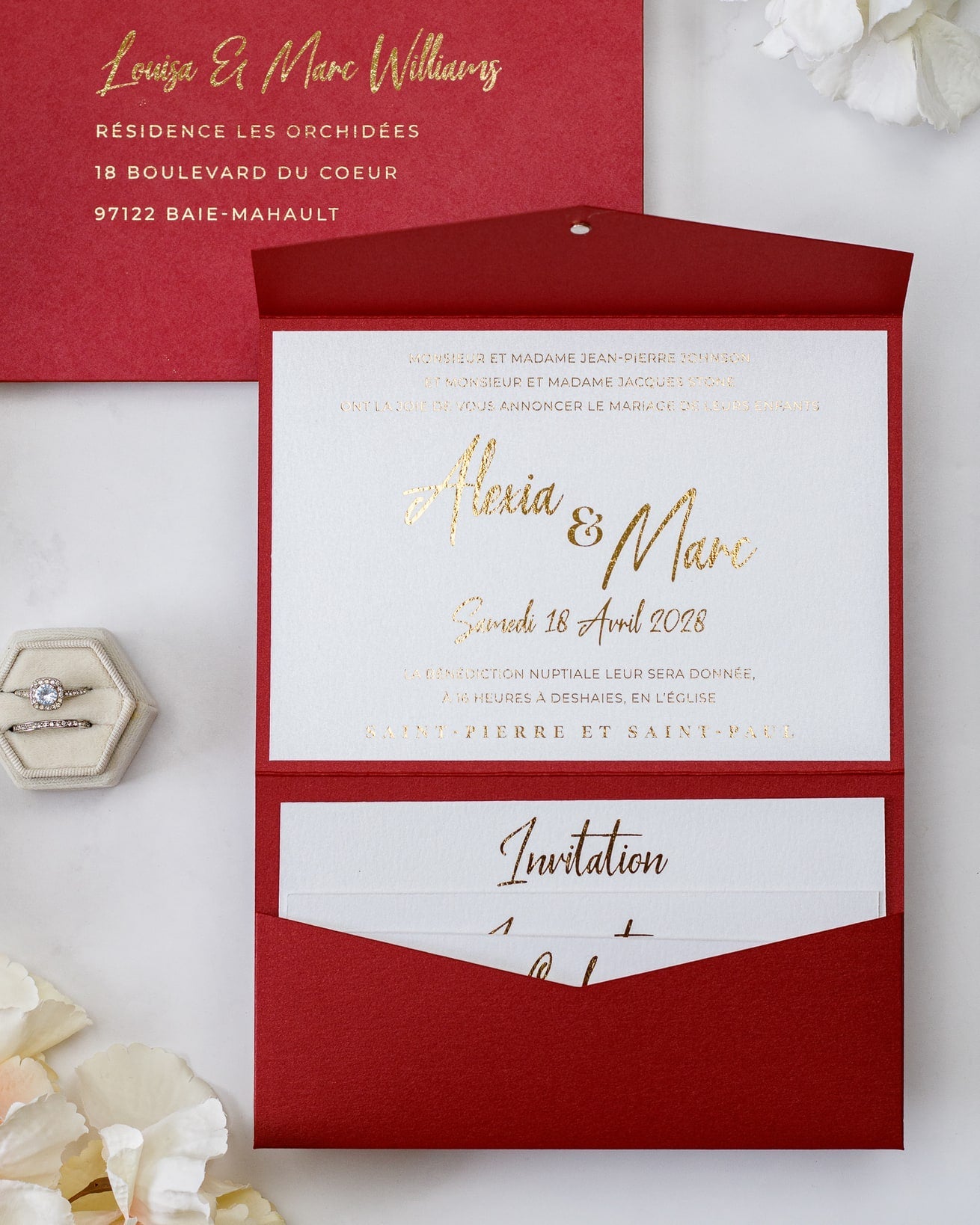 India - Echantillon - Faire - part - Luxe Carterie Studio