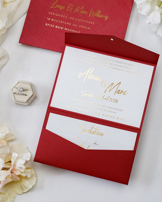 India - Echantillon - Faire - part - Luxe Carterie Studio