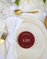 "Inès - Marque-place" – Marque-place chic, élégant et romantique avec dorure or pour réception de mariage – Papeterie de mariage - Wedding stationery - Création Luxe Carterie Studio