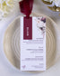 Iris - menu & marque - place - Menu - Luxe Carterie Studio