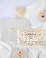 "Jade" - Faire-part de mariage laser cut élégant et romantique avec dorure or - Wedding stationery - Création Luxe Carterie Studio