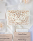 "Jade" - Faire-part de mariage laser cut élégant et romantique avec dorure or - Wedding stationery - Création Luxe Carterie Studio
