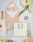 "Jais" - Faire-part de mariage fleuris élégant et romantique avec dorure or et wax seal – Wedding stationery - Création Luxe Carterie Studio
