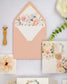 "Jais" - Faire-part de mariage fleuris élégant et romantique avec dorure or et wax seal – Wedding stationery - Création Luxe Carterie Studio