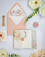 "Jais" - Faire-part de mariage fleuris élégant et romantique avec dorure or et wax seal – Wedding stationery - Création Luxe Carterie Studio