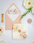 "Jais" - Faire-part de mariage fleuris élégant et romantique avec dorure or et wax seal – Wedding stationery - Création Luxe Carterie Studio
