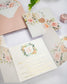 "Jais" - Faire-part de mariage fleuris élégant et romantique avec dorure or et wax seal – Wedding stationery - Création Luxe Carterie Studio