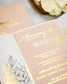 "Jana" - Faire-part de mariage chic, élégant et romantique avec dorure or - Wedding stationery - Création Luxe Carterie Studio