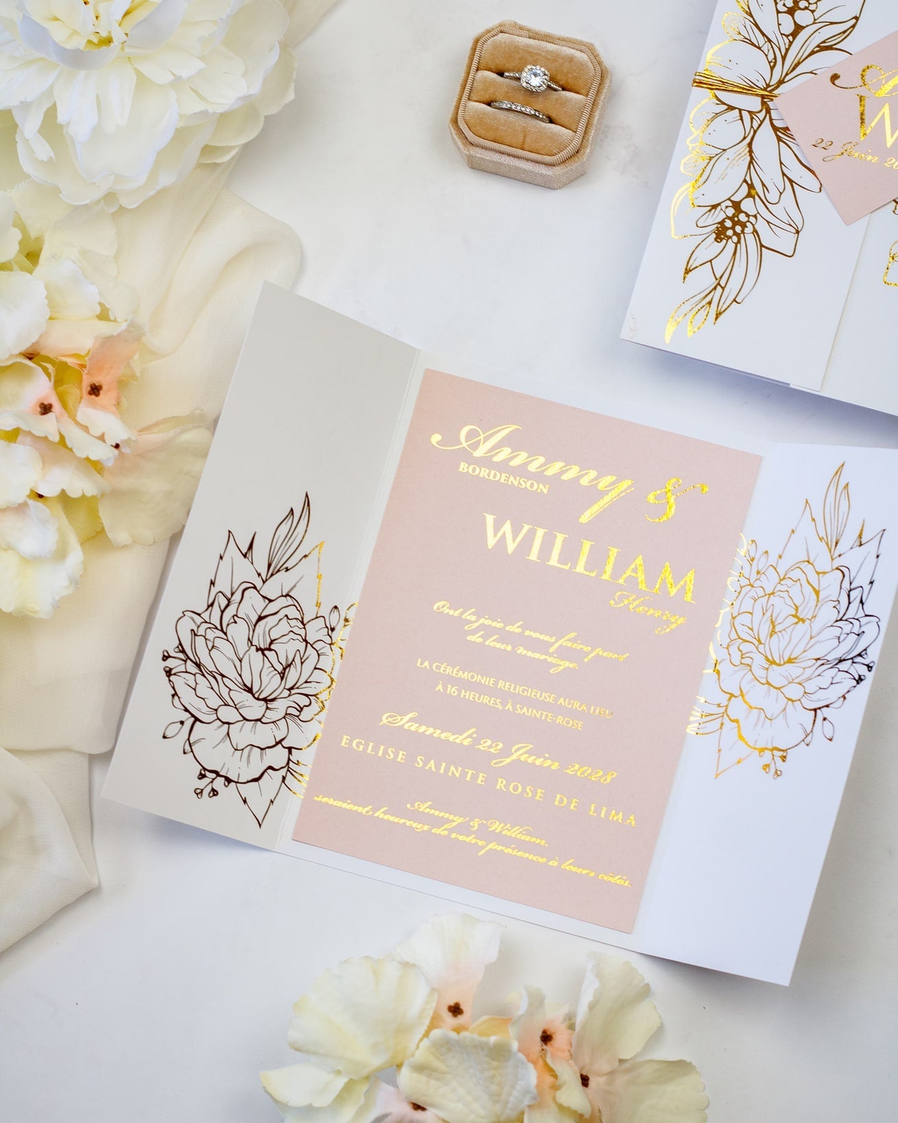 Jana - Echantillon - Faire - part - Luxe Carterie Studio