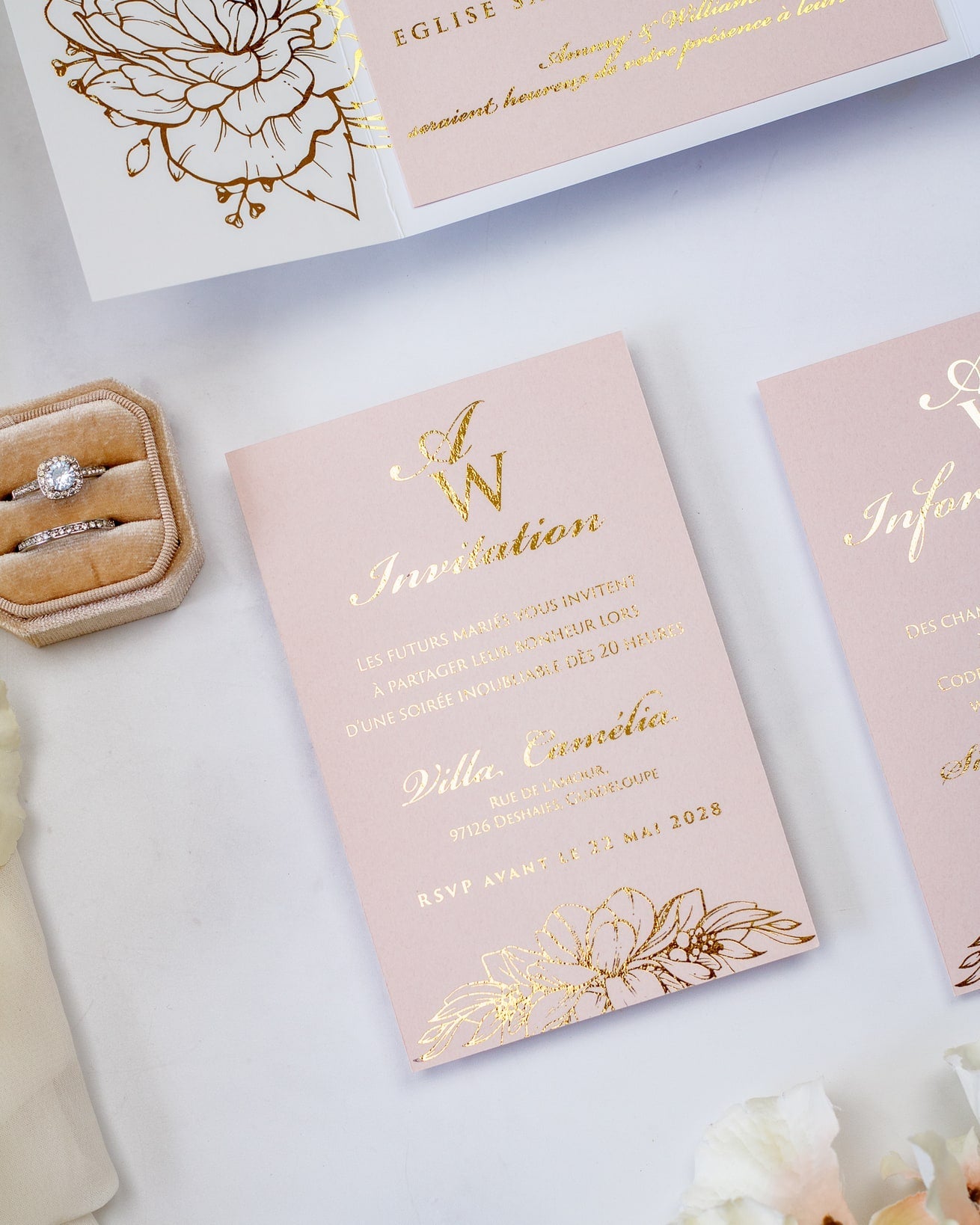 Jana - Echantillon - Faire - part - Luxe Carterie Studio