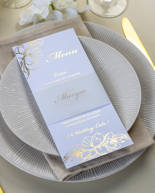 Jana - menu & marque - place - Menu - Luxe Carterie Studio