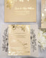 "Jasmin" - Faire-part de mariage chic, élégant et romantique avec dorure or - Wedding stationery - Création Luxe Carterie Studio