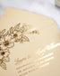 "Jasmin" - Faire-part de mariage chic, élégant et romantique avec dorure or - Wedding stationery - Création Luxe Carterie Studio