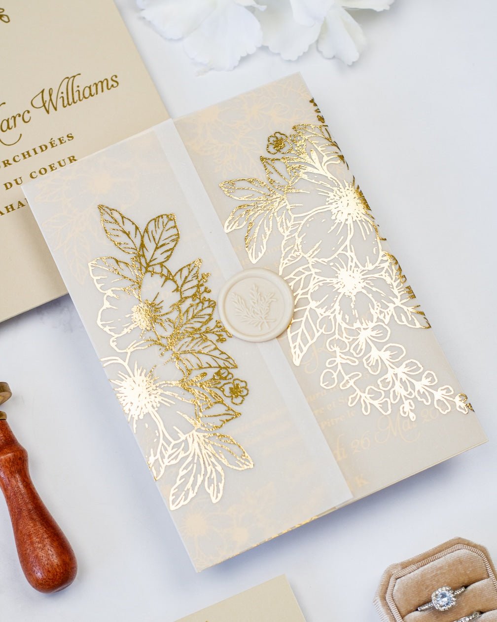 Jasmin - Echantillon - Faire - part - Luxe Carterie Studio