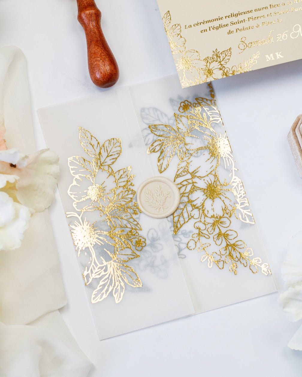 Jasmin - Echantillon - Faire - part - Luxe Carterie Studio