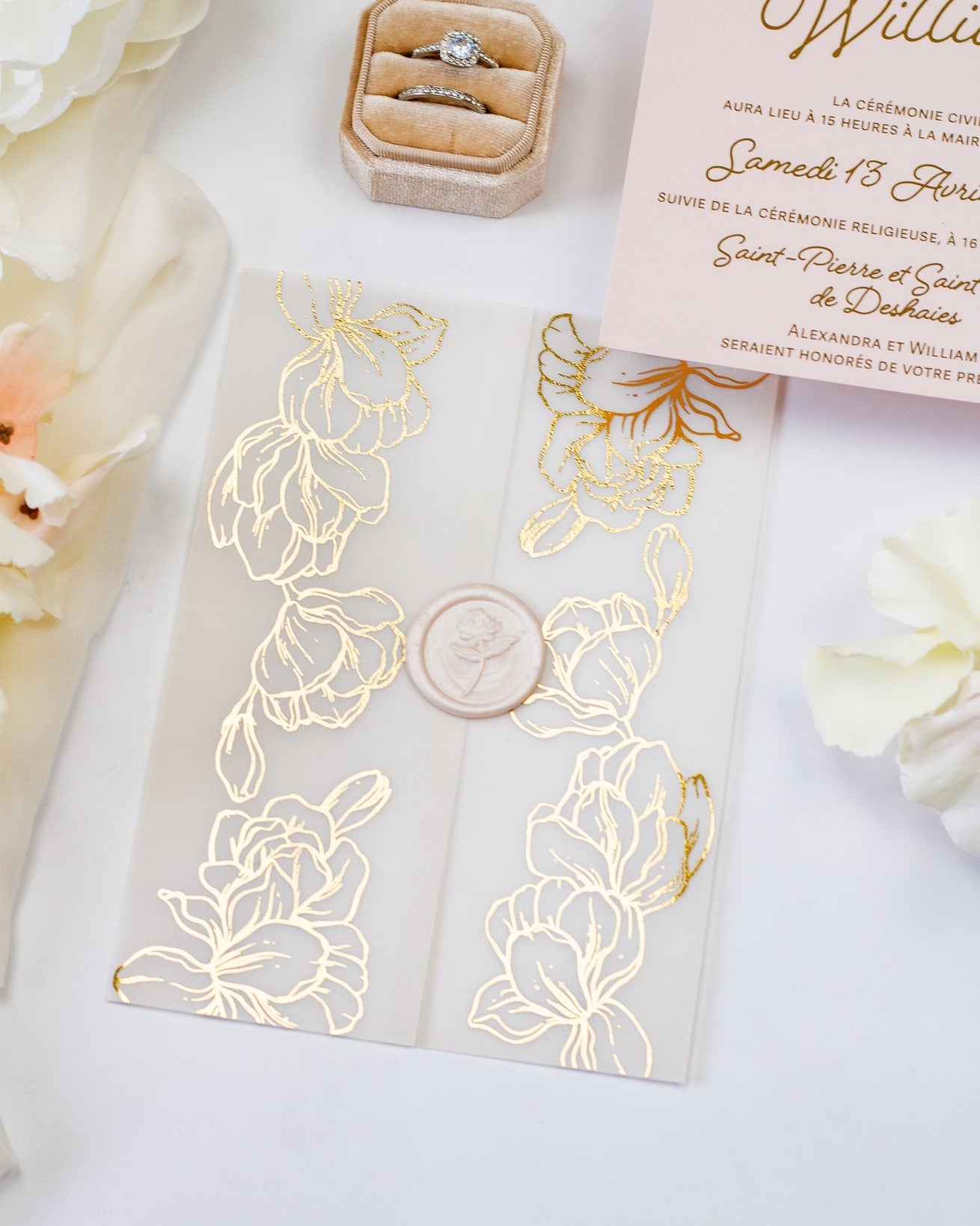 Jonquille - Echantillon - Faire - part - Luxe Carterie Studio