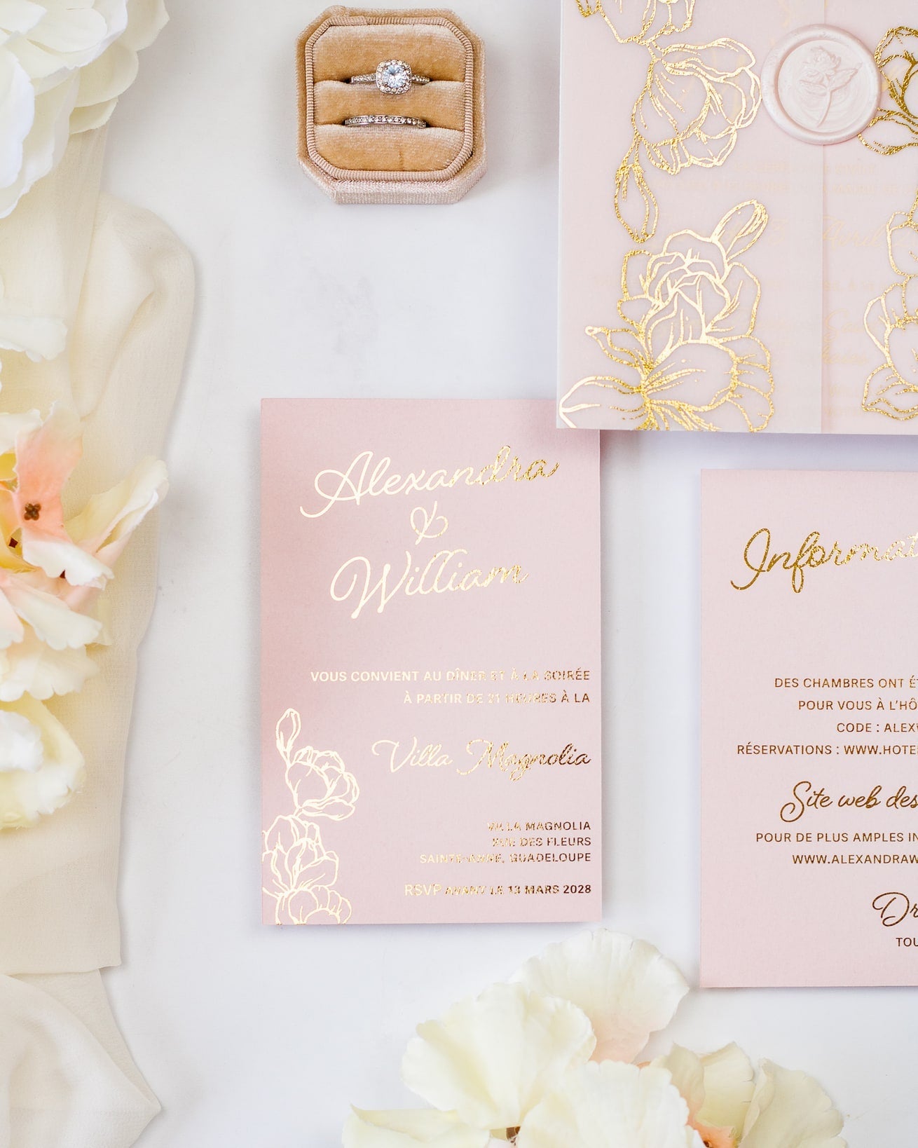 Jonquille - Echantillon - Faire - part - Luxe Carterie Studio