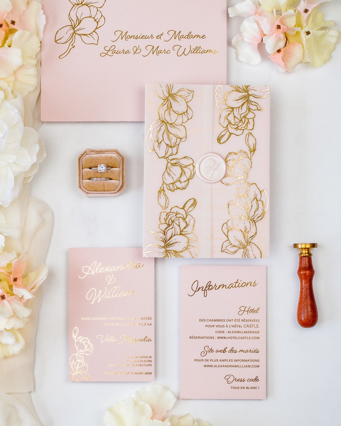 Jonquille - Echantillon - Faire - part - Luxe Carterie Studio