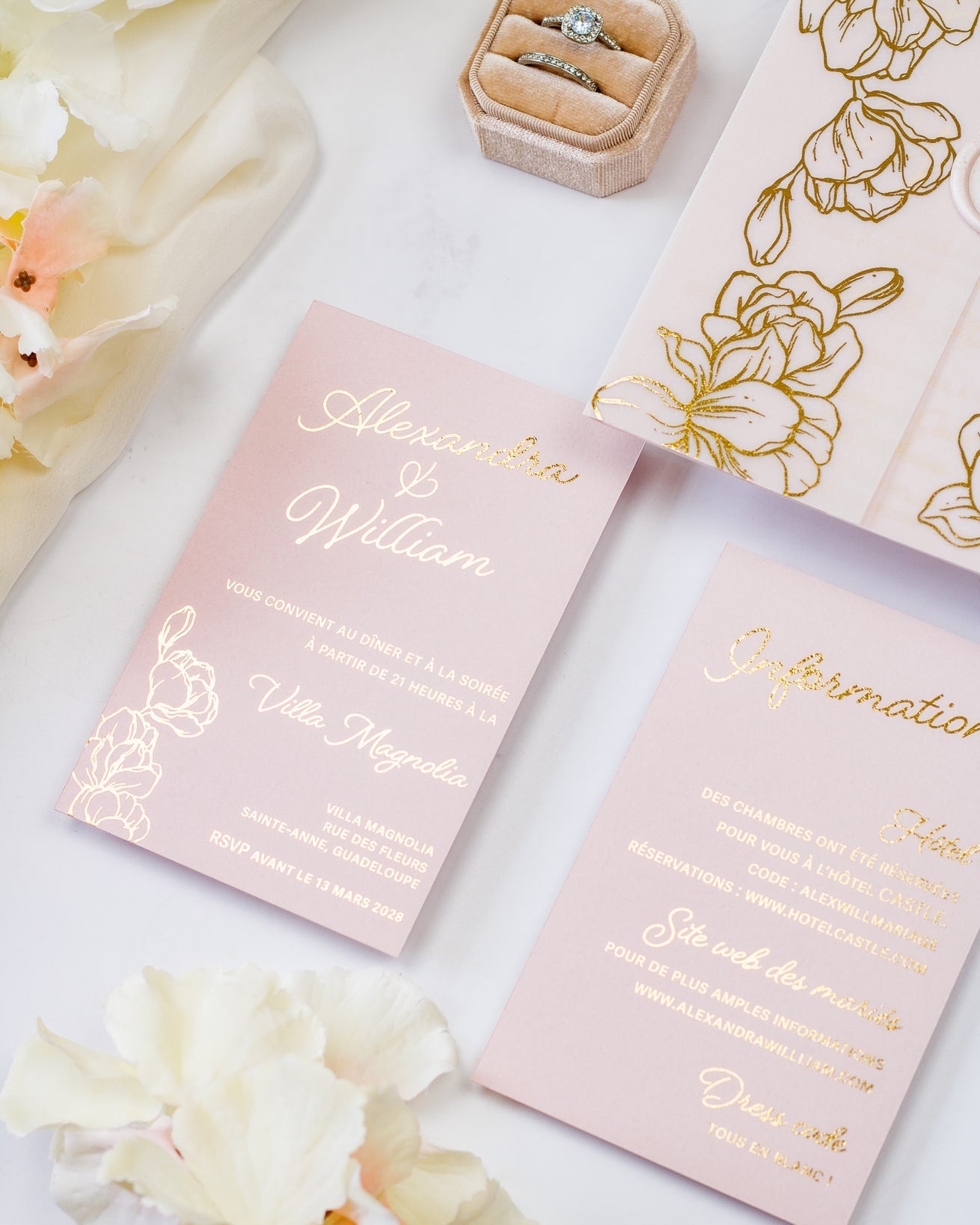 Jonquille - Echantillon - Faire - part - Luxe Carterie Studio