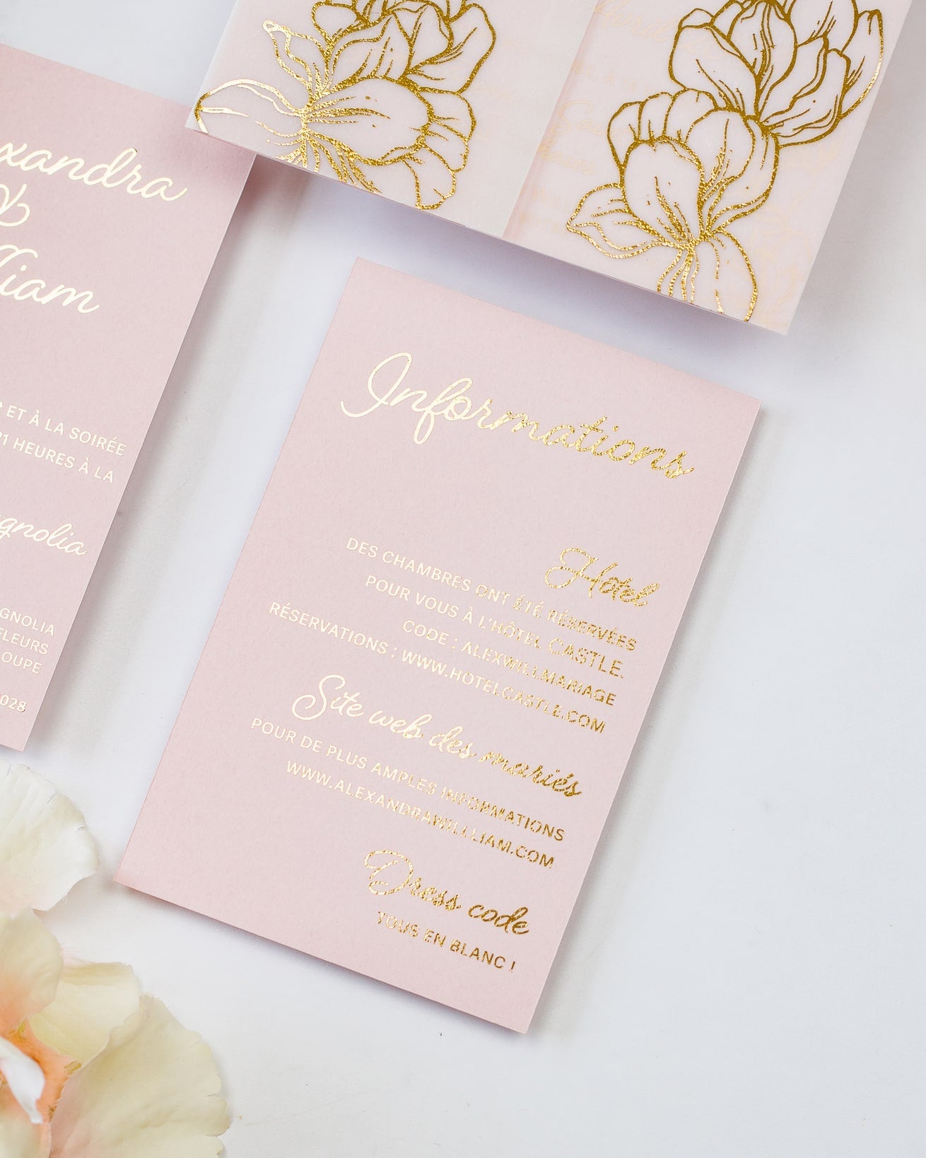 Jonquille - Echantillon - Faire - part - Luxe Carterie Studio