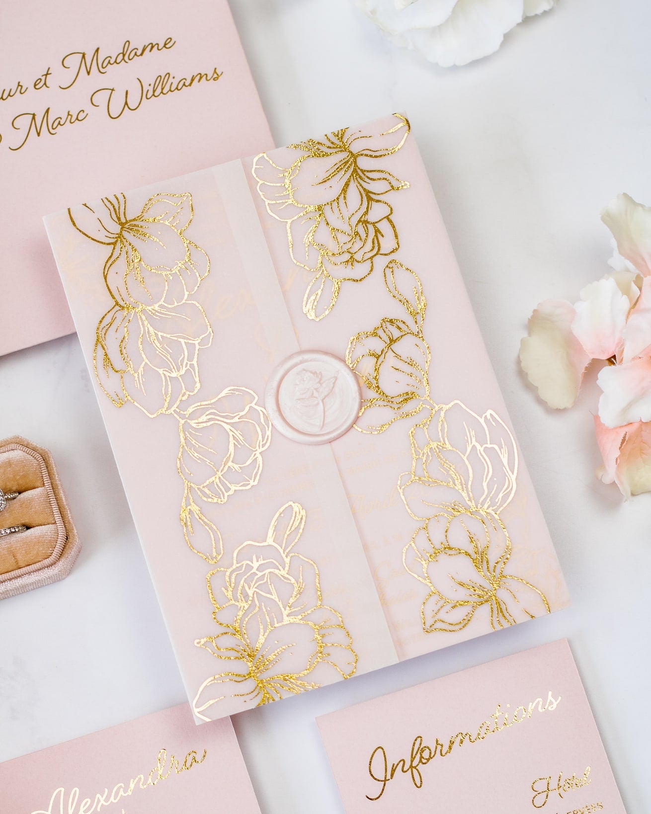 Jonquille - Echantillon - Faire - part - Luxe Carterie Studio