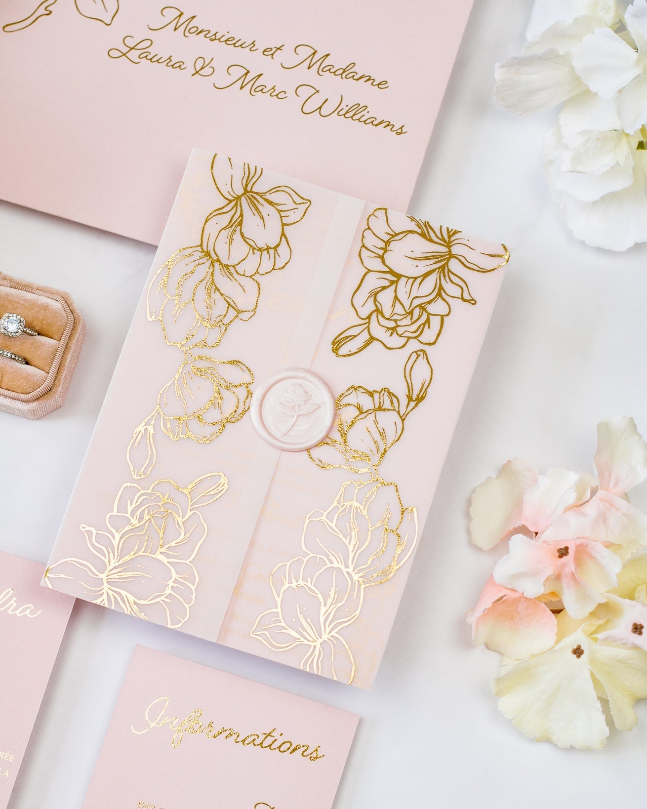 Jonquille - Echantillon - Faire - part - Luxe Carterie Studio