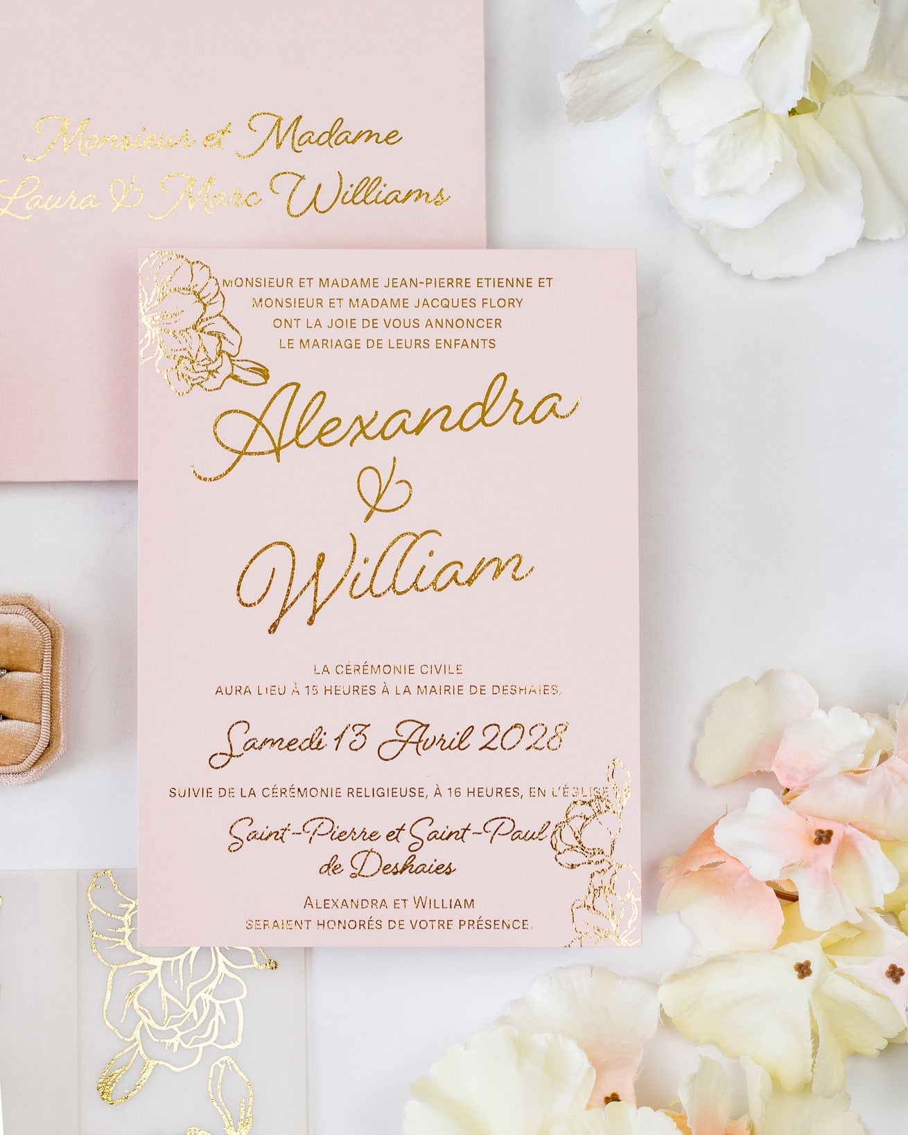 Jonquille - Echantillon - Faire - part - Luxe Carterie Studio