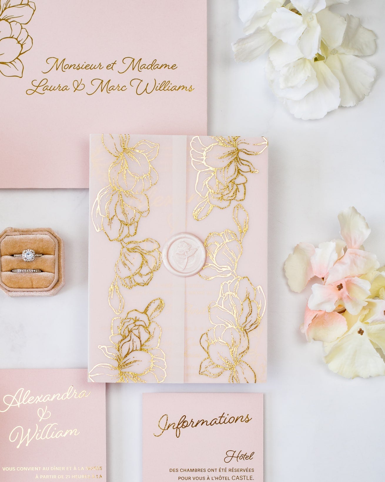 Jonquille - Echantillon - Faire - part - Luxe Carterie Studio