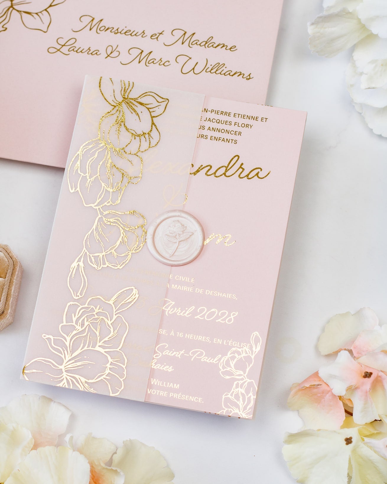 Jonquille - Echantillon - Faire - part - Luxe Carterie Studio