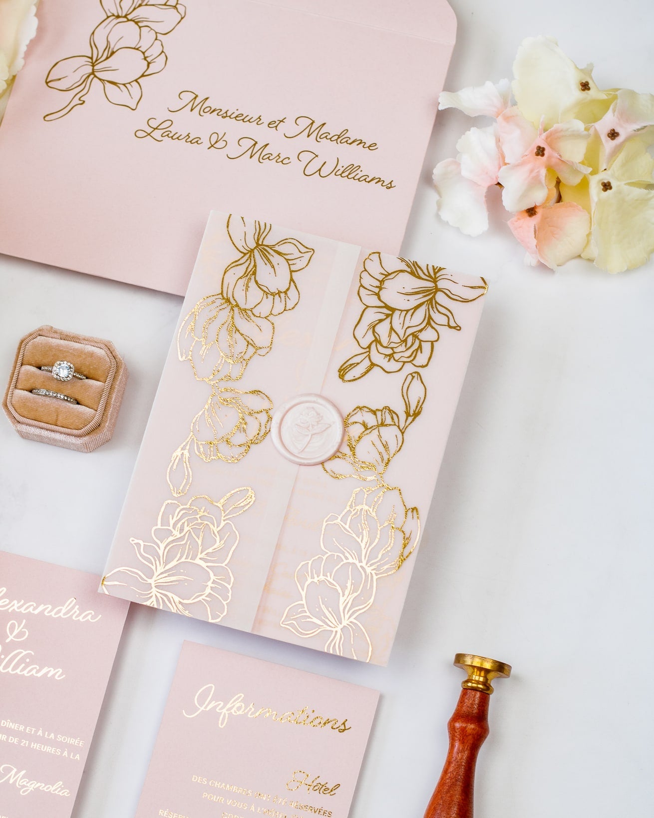 Jonquille - Echantillon - Faire - part - Luxe Carterie Studio