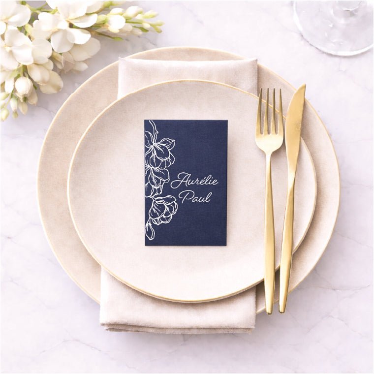 Jonquille - Marque - place - Marque - place - Luxe Carterie Studio
