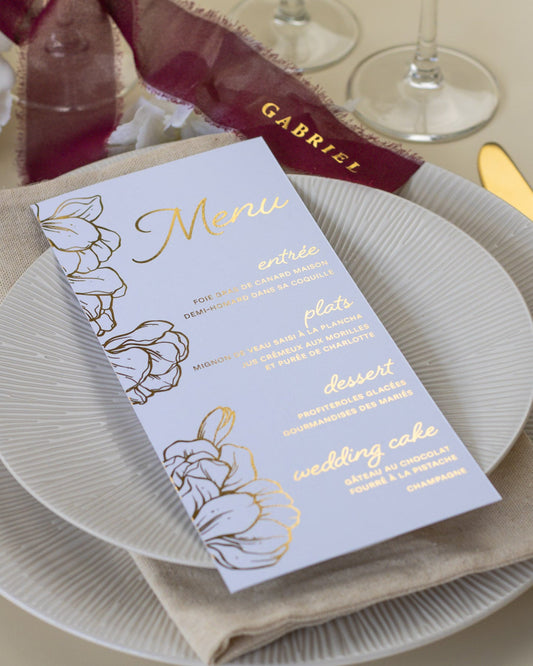 Jonquille - Menu - Menu - Luxe Carterie Studio