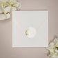"Jonquille - Sticker" - Faire-part de mariage chic, élégant et romantique avec dorure or - Wedding stationery - Création Luxe Carterie Studio