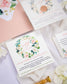 "Juliette" - Faire-part de mariage fleuris élégant et romantique avec dorure or et wax seal – Wedding stationery - Création Luxe Carterie Studio
