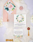 "Juliette" - Faire-part de mariage fleuris élégant et romantique avec dorure or et wax seal – Wedding stationery - Création Luxe Carterie Studio